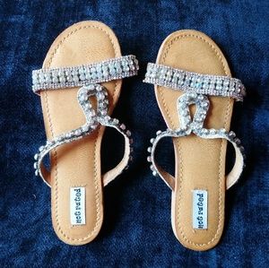 Not Rated Rhinestone Sandals NWOT sz7. 5